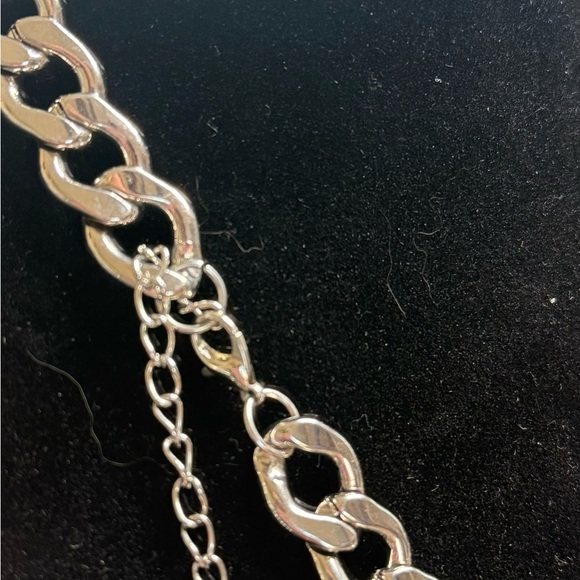 Unisex Rhinestone Snake Curb Chain Necklace (18") 🐍✨ - Picture 4 of 4